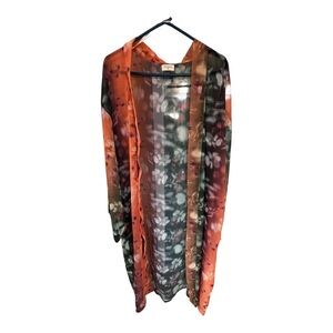 Cost Plus World Market Multicolor Sheer Kimono